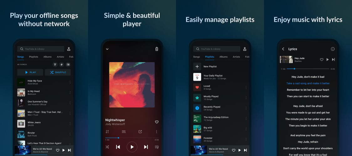 Lark Music Player features