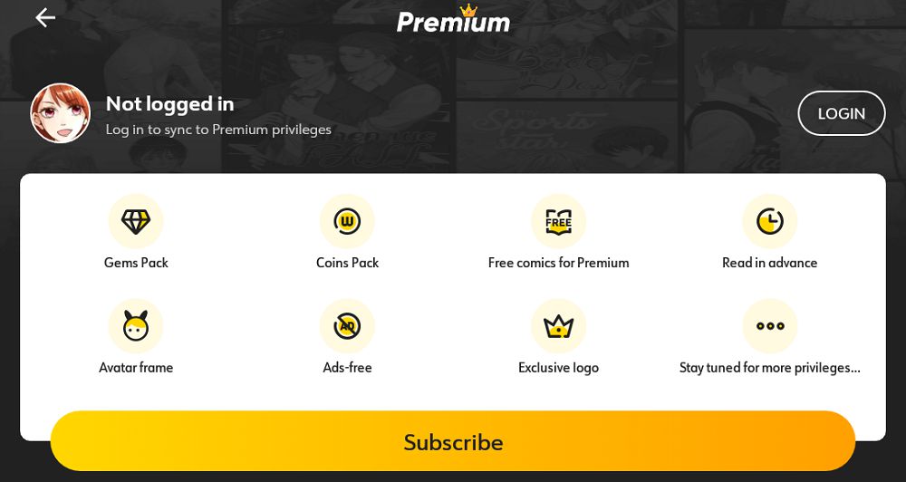 WebComics-premium-features