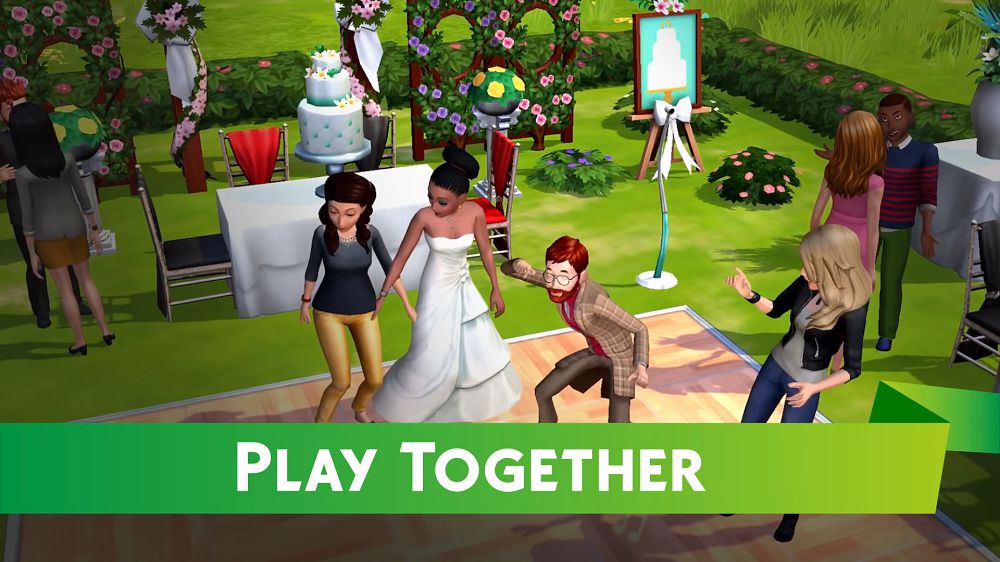 The Sims Mobile party