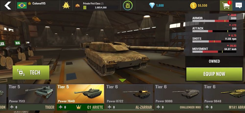War Machines mod tank unlocked