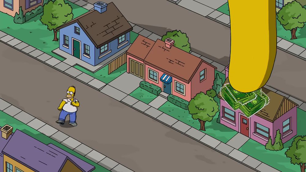 The Simpsons Tapped Out features