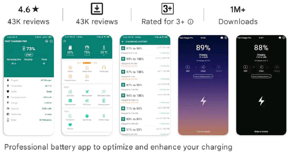 Super Charging Pro features