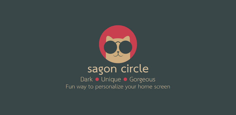 Sagon Circle: Dark Icon Pack