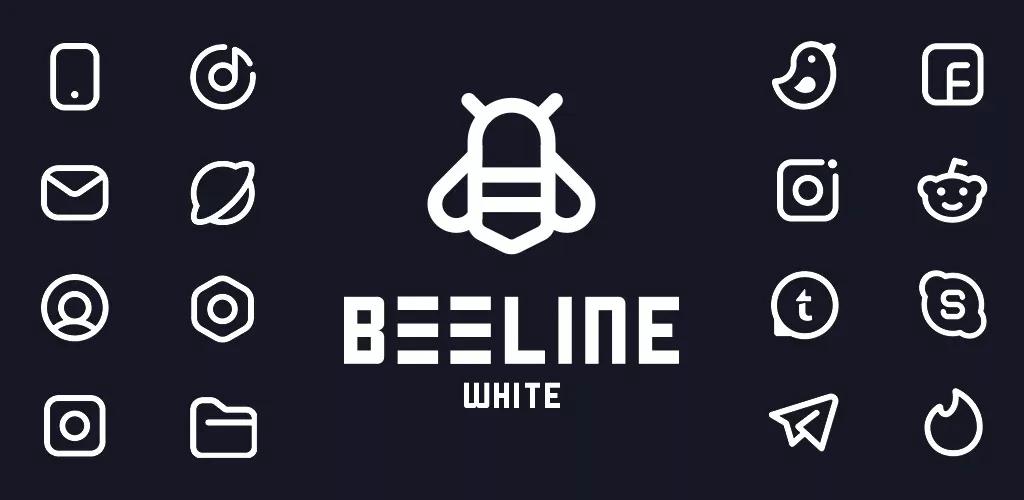 BeeLine White Iconpack-banner
