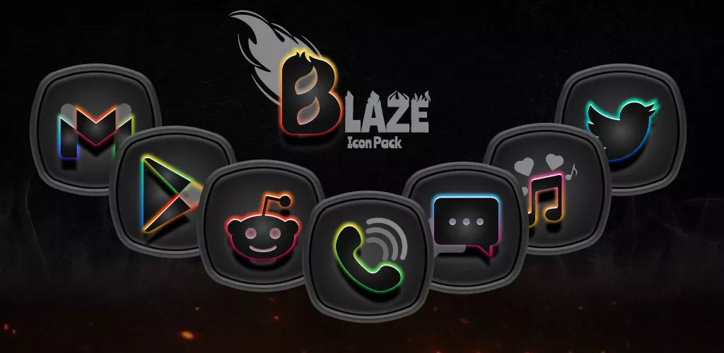 Blaze Dark Icon Pack-banner