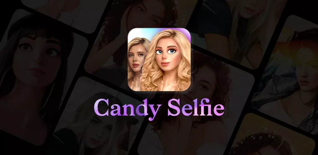 Candy selfie: camera & editor-banner