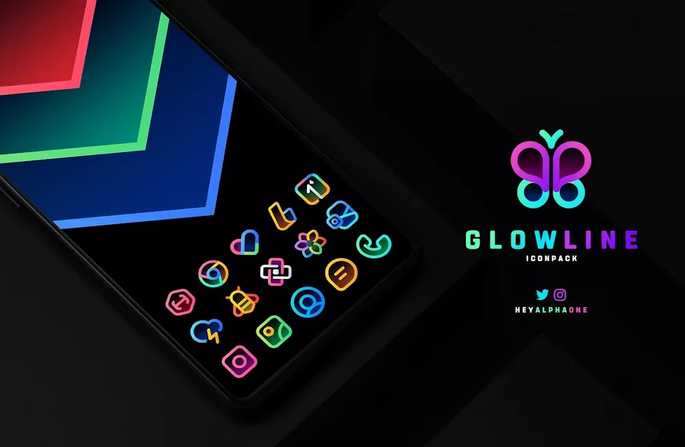 GlowLine Icon Pack