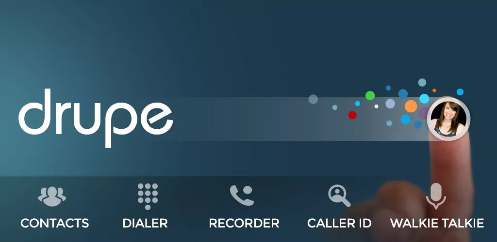 Phone Dialer & Contacts: drupe-banner