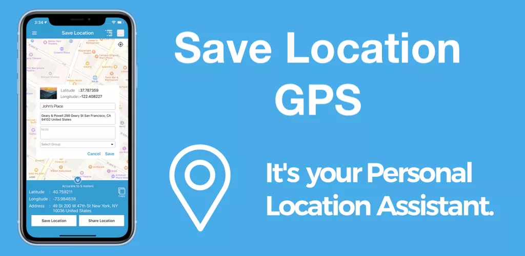 Save Location GPS-banner