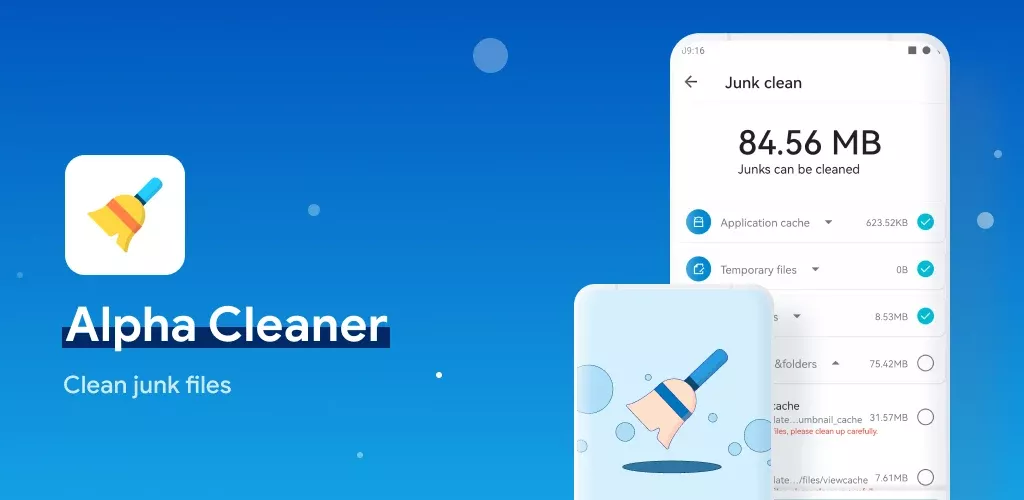 Alpha Cleaner – cleanup junks-banner