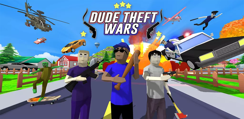 Dude Theft Wars: Offline games-banner