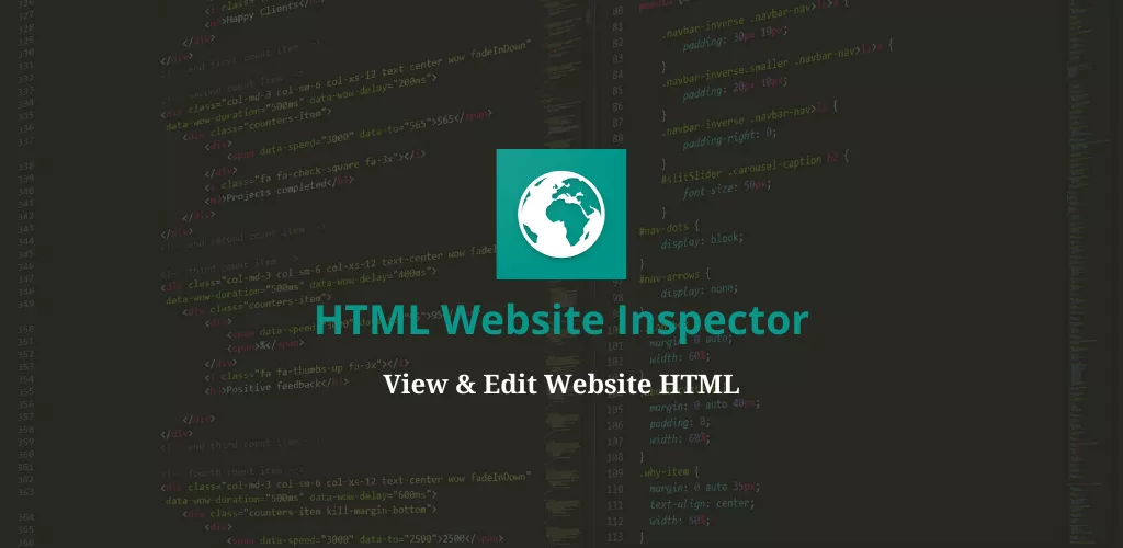 HTML Website Inspector Editor-banner