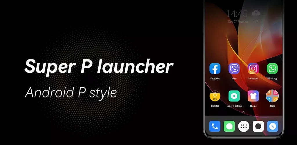 Super P Launcher, theme-banner