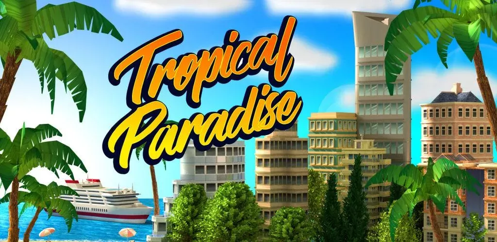 Tropic Paradise Sim: Town Buil-banner