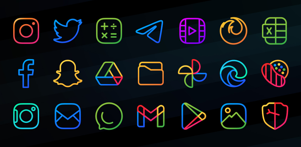 Caelus linear icon pack apk